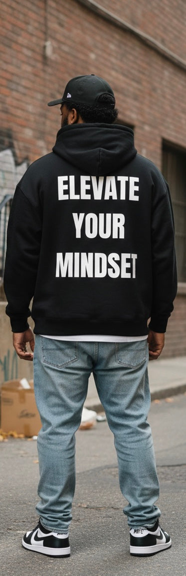 ELEVATE YOUR MINDSET — EMBROIDERED HOODIE