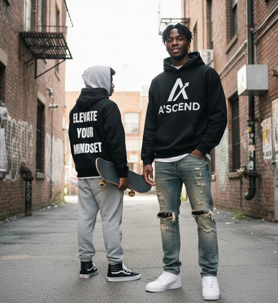 ELEVATE YOUR MINDSET — EMBROIDERED HOODIE